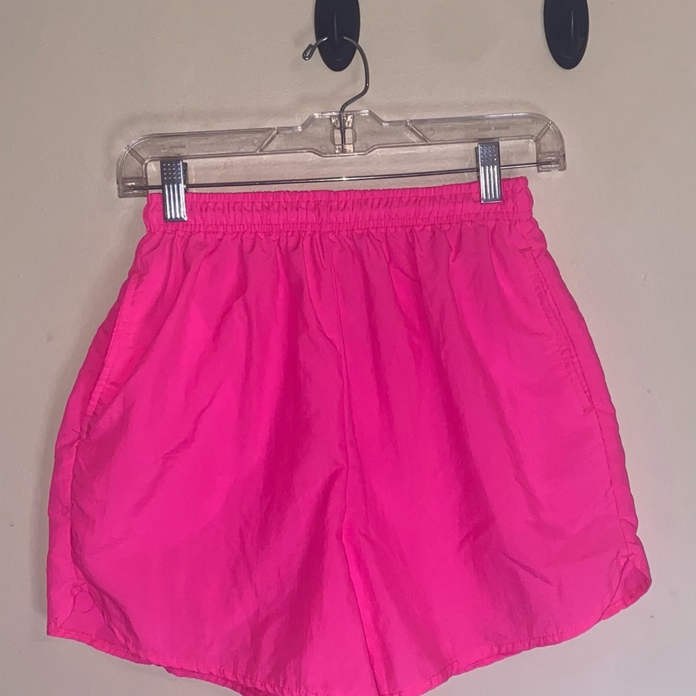 SunRays Vintage 80’s  Hot Pink Swimming Trunks.